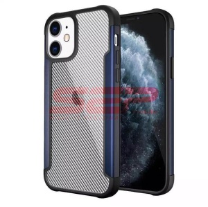 Husa TPU+PC Carbon Fiber Apple iPhone 12 Pro Max Blue - Img 2