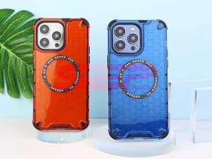Husa TPU+PC Honeycomb Magsafe Samsung Galaxy A25 Blue - Img 3