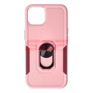 Husa TPU+PC Shockproof Ring Case Apple iPhone 13 Pink Raspberry