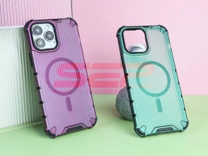 Husa TPU+PC Waves Apple iPhone 14 Green - Img 4
