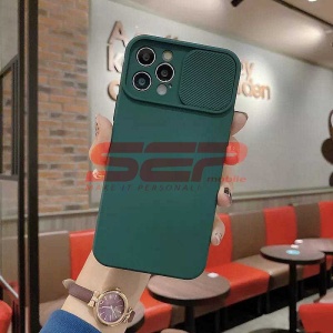 Husa TPU Sliding Camera Apple iPhone 12 Pro Dark Green - Img 3