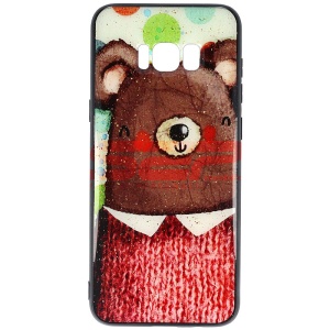 Husa UV Copy Glass Samsung Galaxy S8 Plus Bear