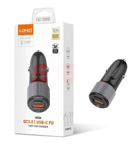 Incarcator auto Dual USB 38W PD 3.0 + QC 3.0 LDNIO C510Q - Img 1