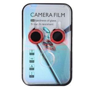 Protectie sticla camera foto Diamonds Metal Apple iPhone 14 Plus Red