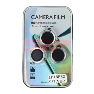 Protectie sticla Metal camera foto Apple iPhone 16 Pro Silver