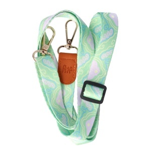 Snur textil dublu telefon mobil cu carabine Neon Tide - Img 4