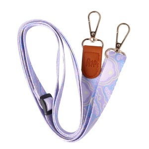 Snur textil dublu telefon mobil cu carabine Wave Lines - Img 4