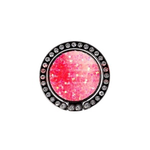 Stand suport adeziv tip inel Glitter Pink - Img 1