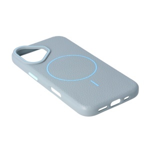 Toc Luxury Leather Magsafe Apple iPhone 16 Sky Blue - Img 2