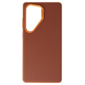 Toc TPU Vegan Leather Samsung Galaxy S25 Ultra Brown