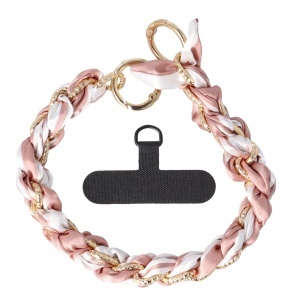 Accesoriu tip bratara cu lantisor pentru husa telefon mobil Design 04