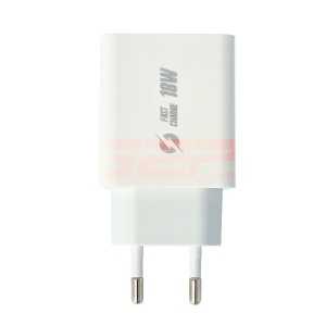 Adaptor priza Type-C Fast Charge 18W MCS-18 WHITE - Img 3