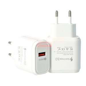 Adaptor priza USB Quick Charge 3.0 15W PD001 WHITE - Img 2