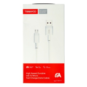 Cablu date USB - Micro-USB Fast Charge 6A TRANYOO T-S14 V - Img 1