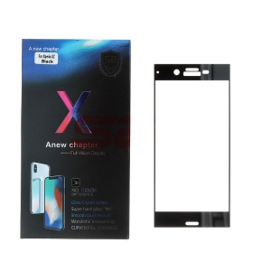 Geam protectie display sticla 3D Sony Xperia XZ BLACK - Img 1