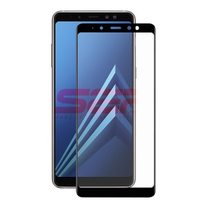 Geam protectie display sticla 5D FULL GLUE Samsung Galaxy A8+ 2018 BLACK - Img 2