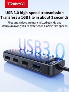 HUB extindere USB 4 in 1 TRANYOO HB2-A - Img 3