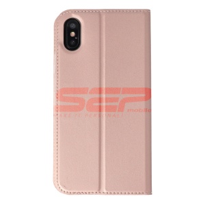 Husa FlipCover Magnet Skin Apple Iphone 7 Plus Rose Gold - Img 3