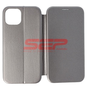 Husa FlipCover Round Apple iPhone 13 Fossil Gray - Img 1