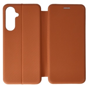 Husa FlipCover Round Carbon Samsung Galaxy A16 4G Brown