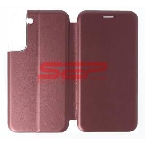 Husa FlipCover Round Samsung Galaxy S22 Plus Wine