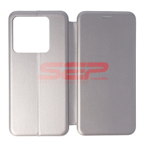 Husa FlipCover Round Xiaomi 14T Pro 5G Fossil Grey
