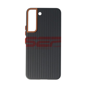 Husa PC Metallic Lines Samsung Galaxy S22 Black - Img 1