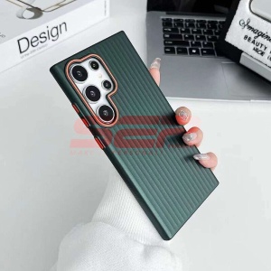 Husa PC Metallic Lines Samsung Galaxy S22 Green - Img 2
