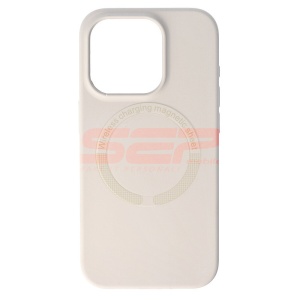 Husa silicon Mag Cover Apple iPhone 15 Pro Natural Titanium