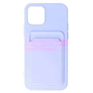 Husa TPU Card Holder Apple iPhone 12 Lavander
