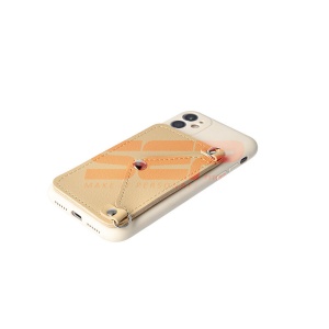 Husa TPU Crossbody Wallet Apple iPhone 12 mini BEIGE - Img 3