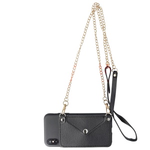 Husa TPU Crossbody Wallet Apple iPhone 12 Pro BLACK - Img 1