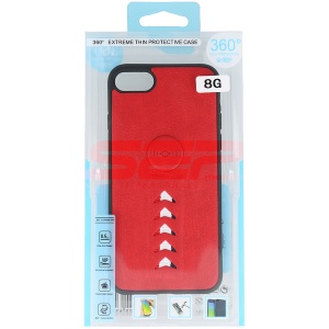 Husa TPU Leather Arrow Huawei Y6 2019 Red - Img 2