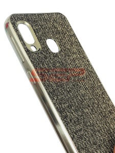 Husa TPU Leather Denim Huawei Y6 2019 Grey - Img 3
