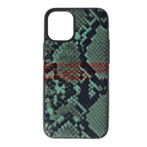 Husa TPU Leather Snake Apple iPhone 12 mini Green - Img 1
