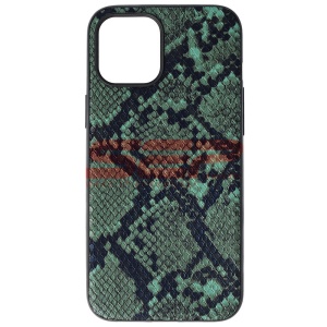 Husa TPU Leather Snake Apple iPhone 12 Pro Max Green - Img 1