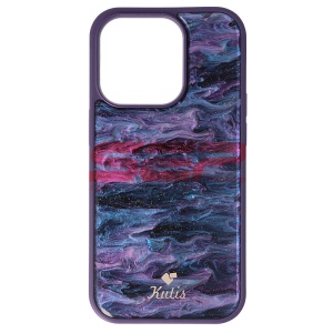 Husa TPU Natural Marble Apple iPhone 14 Pro Purple - Img 1