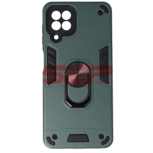 Husa TPU+PC Armor Ring Case Samsung Galaxy A22 4G Midnight Green