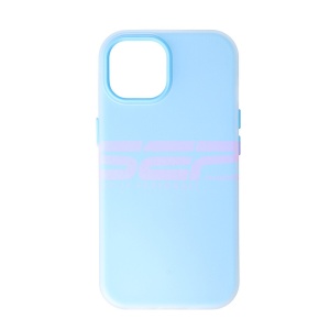 Husa TPU+PC Candy Apple iPhone 15 Baby Blue - Img 1