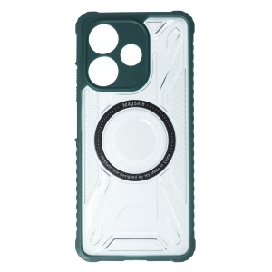 Husa TPU+PC Geometric Oppo A5 Pro 5G Green - Img 2