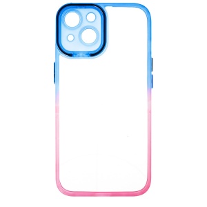Husa TPU+PC Gradient Frame Apple iPhone 14 Blue-Pink