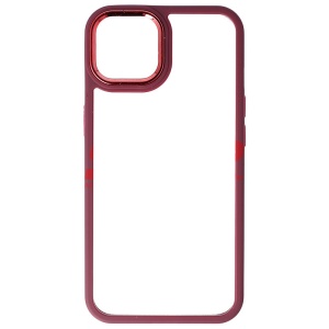 Husa TPU+PC Shell Clear Cover Apple iPhone 14 Burgundy - Img 2