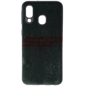 Husa TPU Velvet Samsung Galaxy A40 Midnight Green - Img 1