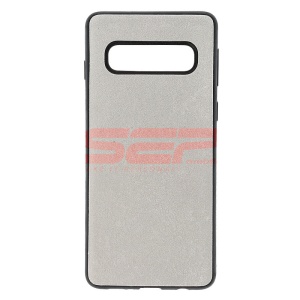 Husa TPU Velvet Samsung Galaxy S10 Silver - Img 1