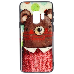 Husa UV Copy Glass Samsung Galaxy S9 Bear - Img 1