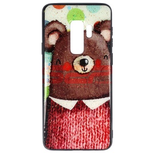 Husa UV Copy Glass Samsung Galaxy S9 Plus Bear - Img 1