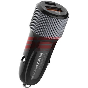 Incarcator auto Dual USB 38W PD 3.0 + QC 3.0 LDNIO C510Q - Img 4