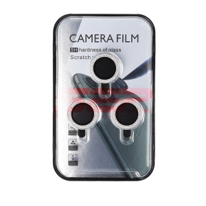 Protectie sticla camera foto Diamonds Metal Apple iPhone 13 Pro Max Silver