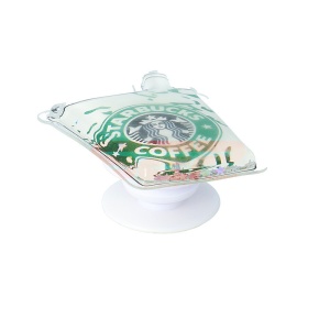 Stand suport adeziv telefon Liquid 3D Glitter Starbucks - Img 2