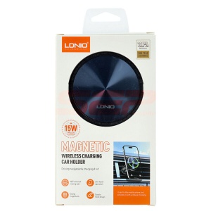 Suport auto magnetic cu incarcare wireless LDNIO Magsafe 15W MA23 - Img 2